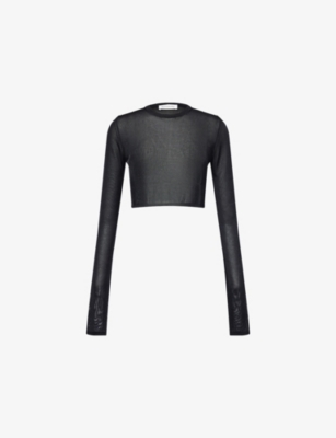 THE FRANKIE SHOP: Kazel Crop Knitted Top