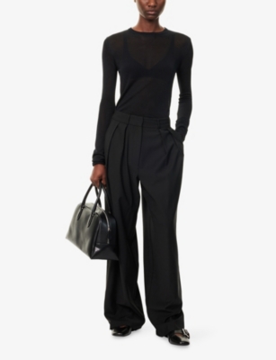 THE FRANKIE SHOP: Kazel Long-Sleeved Knitted Top