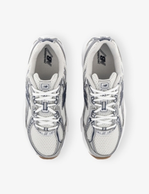 New Balance Mens Seasalt Castlerock 9060 Leather And Mesh Low-top Trainers In Gray