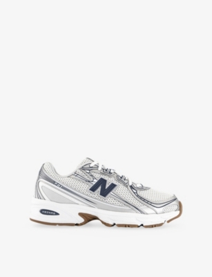 New Balance Mens Seasalt Castlerock 9060 Leather And Mesh Low-top Trainers In Gray