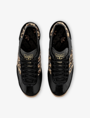 Adidas Originals Womens Leopard Preloved Brown B Sl 72 Leopard Nylon-suede Trainers