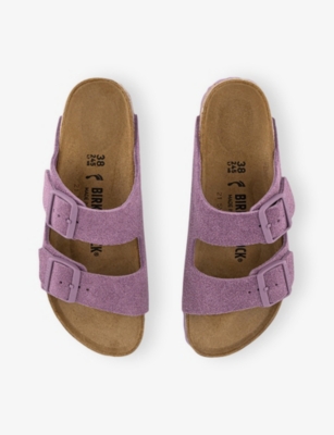 BIRKENSTOCK: Arizona Two-Strap Suede Sandals