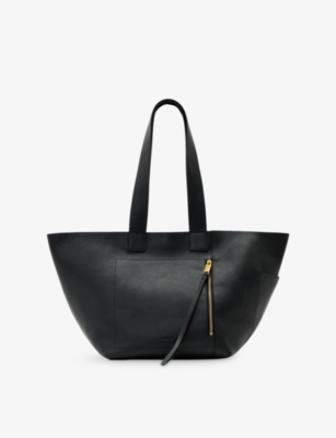 Allsaints: Alba East West Leather Tote