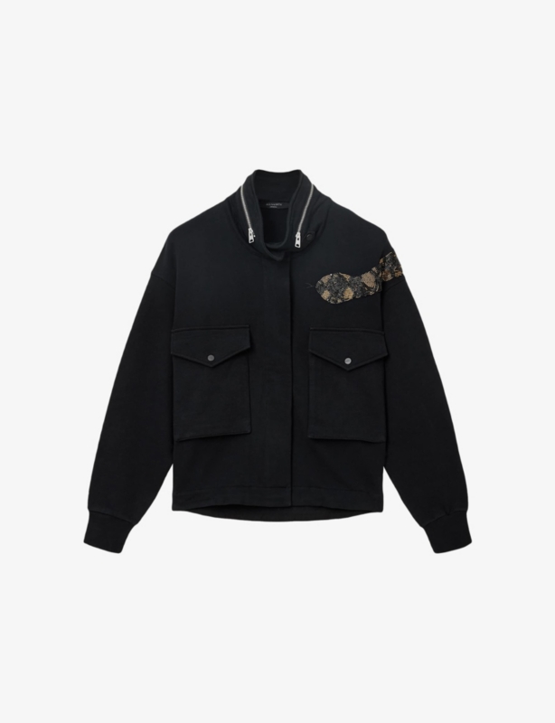 Ouros Clarie Snake-Embellished Cotton Jacket