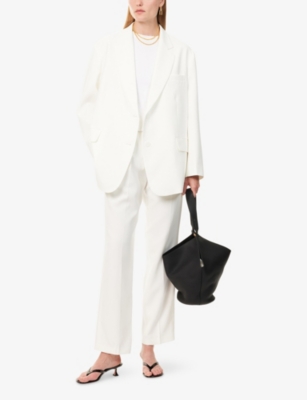 THE FRANKIE SHOP: Bea Single-Breasted Stretch-Woven Blazer