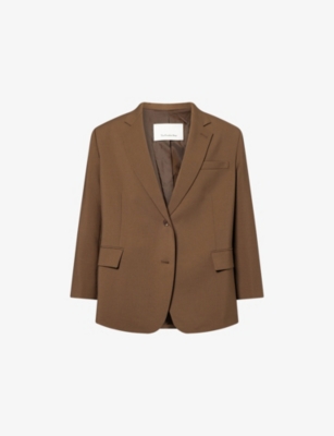 THE FRANKIE SHOP: Bea Single-Breasted Stretch-Woven Blazer