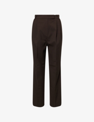 THE FRANKIE SHOP: Bea Straight-Leg Stretch-Woven Suit Trousers
