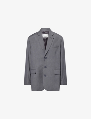 THE FRANKIE SHOP: Gelso Oversized Woven Blazer