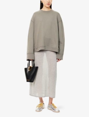 THE FRANKIE SHOP: Talia Relaxed Cotton-Modal Sweatshirt