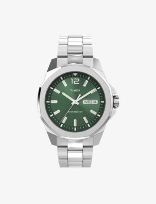 TIMEX: TW2W13900 Essex Avenue Stainless-Steel Quartz Analog Watch