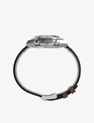 TIMEX: TW2V42800 Q Diver inspired Chronograph Stainless-Steel Automatic Watch
