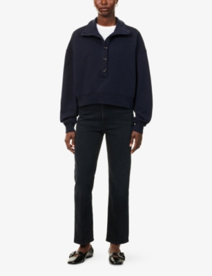 CITIZENS OF HUMANITY: Mirelle Funnel-Neck Cotton-Jersey Sweatshirt