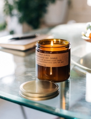 P.F CANDLE CO: Amber & Moss Concentrated Soy Scented Candle 673g