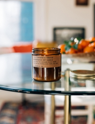 P.F CANDLE CO: Teakwood Tobacco Scented Candle 673g