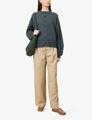 EXTREME CASHMERE: N170 Chou Button-Down Cashmere-Blend Knitted Cardigan