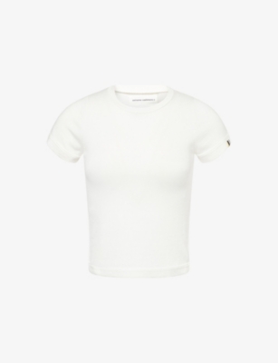 EXTREME CASHMERE: N292 America Short-Sleeve Cotton-Cashmere Blend Knitted Top