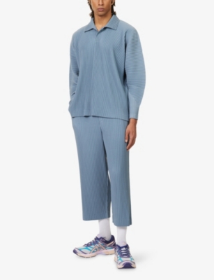 HOMME PLISSE ISSEY MIYAKE: Monthly Colors: August Relaxed-Fit Knitted Shirt