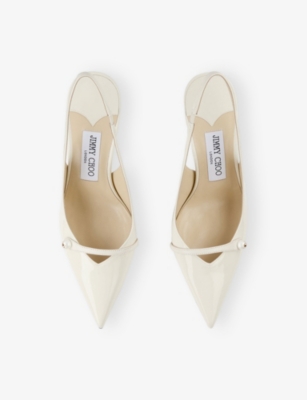 Jimmy Choo Amita 85 Pumps In White