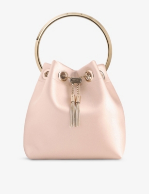 Jimmy Choo Womens Macaron/light Gold Bon Bon Satin Top-handle Bag