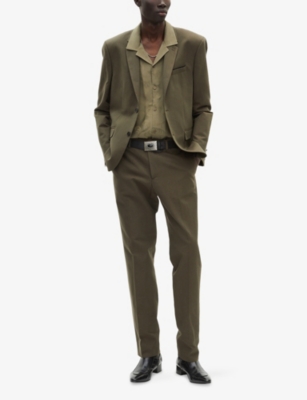 THE KOOPLES: Single-Breasted Cotton and Linen Blazer