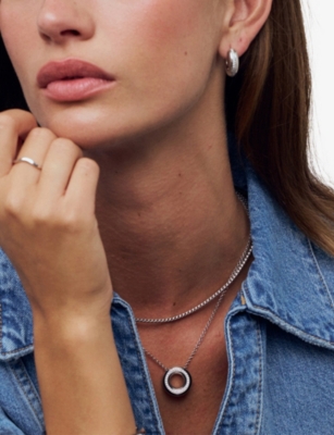 SIF JAKOBS: Palermo Piccolo Sterling-Silver And Cubic Zirconia Hoop Earrings