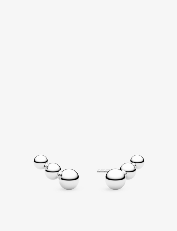 Bormio Piccolo Rhodium-Plated Sterling-Silver Stud Earrings