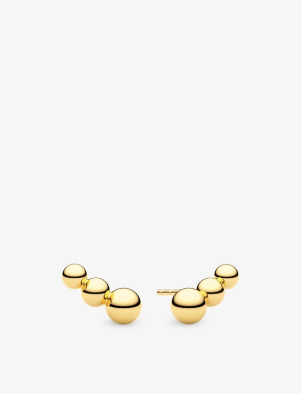 Bormio Piccolo 18ct Yellow Gold-Plated Sterling-Silver Stud Earrings