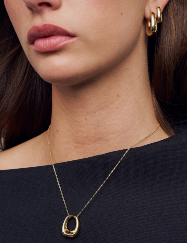 Borsa Pianura Grande 18ct Yellow-Gold Plated Sterling Silver Necklace