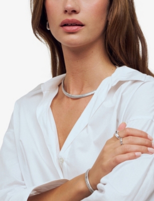 SIF JAKOBS: Riva Rhodium-Plated Sterling-Silver Necklace