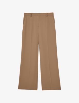 Womens Reiss Margeaux Wide-Leg Stretch-Woven Trousers