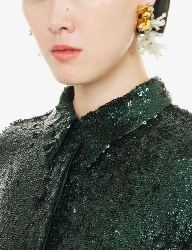 Pastel Semi-Precious Stone And Brass Earrings