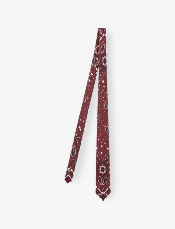 Paisley-Print Silk Tie