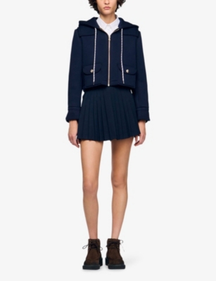 SANDRO: Hooded Side-Pocket Woven Jacket