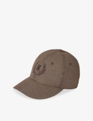 SANDRO: Houndstooth-Pattern Woven Cap