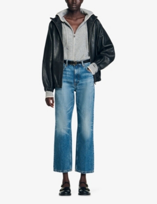 SANDRO: Hooded Relaxed-Fit Wool And Cashmere-Blend Cardigan