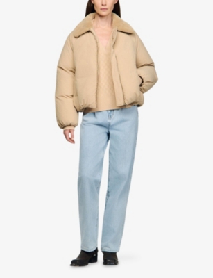 SANDRO: Polo-Collar Wool And Cashmere-Blend Jumper