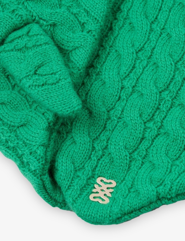 Cable-Knit Wool And Cashmere-Blend Bandana