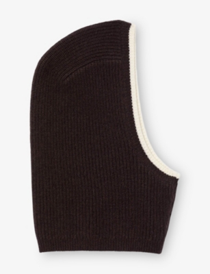 SANDRO: Ribbed Wool Balaclava
