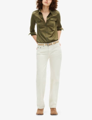 THE KOOPLES: Long-Sleeved Chest-Pocket Cotton Shirt