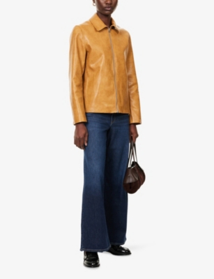 Rag & Bone Womens Rhnbk Aiden Wide-leg Stretch-denim Blend Jeans