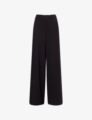 Rag & Bone Womens Black Sofie Ponte Straight-leg Stretch-woven Trousers In Black