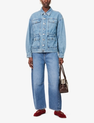Rag & Bone Womens Accord The Charlie Barrel-leg Denim Jeans