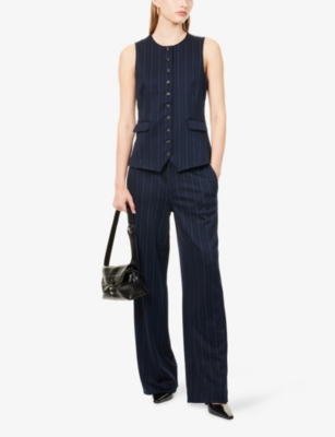 RAG & BONE: Irina Ponte Straight-Leg Stretch-Woven Trousers