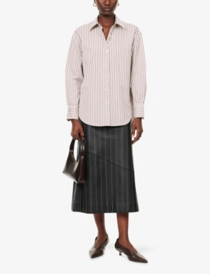 RAG & BONE: Jessica Striped Cotton Shirt