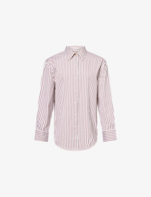 Rag & Bone Womens Ivrds Jessica Striped Cotton Shirt