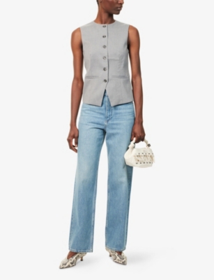 Rag & Bone Womens Ithca The Shea Straight-leg Denim Jeans
