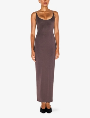 SKIMS: Skimpy Scoop-Neck Stretch-Modal Maxi Dress
