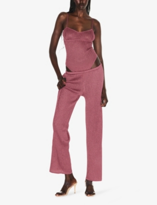 SKIMS: Straight-Leg Sheer Knit Trousers
