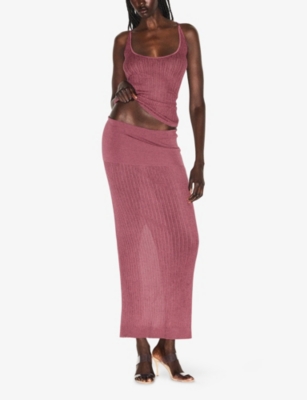 SKIMS: Sheer Knit Plunge Tank Top