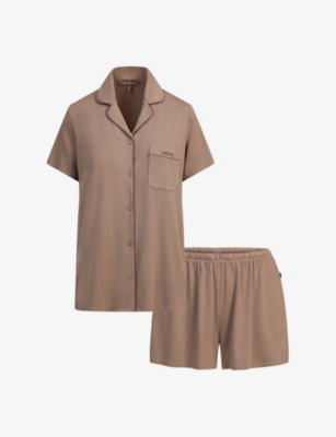 Sleep Short-Sleeve Button-Up Stretch-Modal Pyjama Set